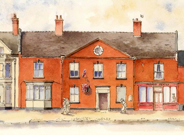High st Eccleshall drawing
