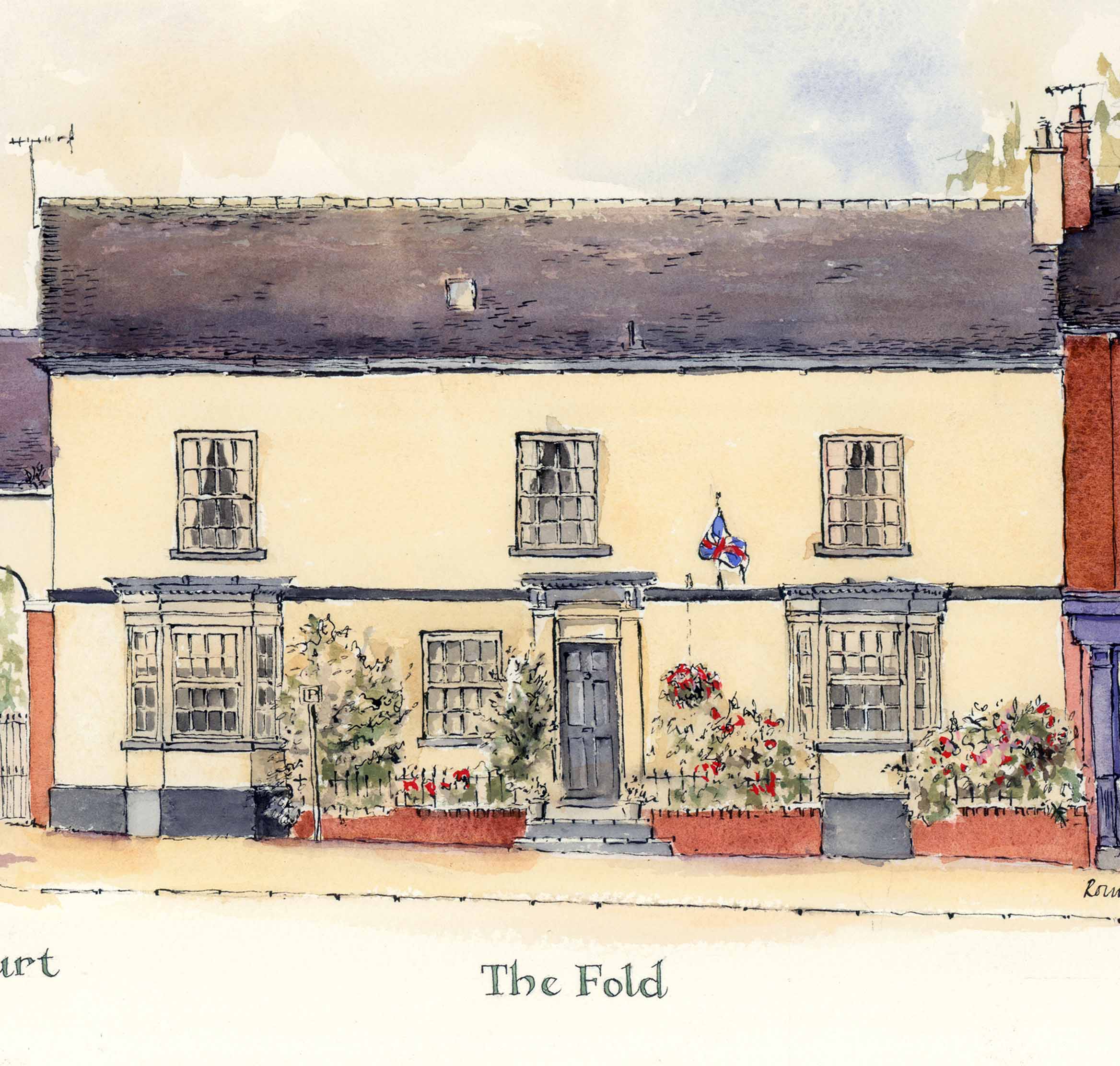 Audlem Cheshire Street the fold